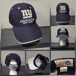 VTG New York Giants Hat Cap Mens One Size Blue NFL Football Twins Enterprise